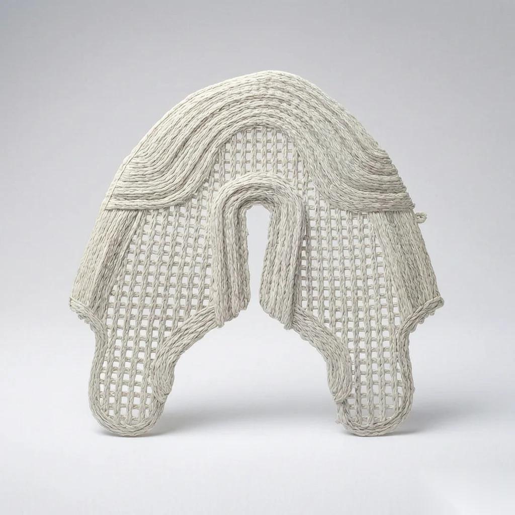 White Woven Hollow Upper