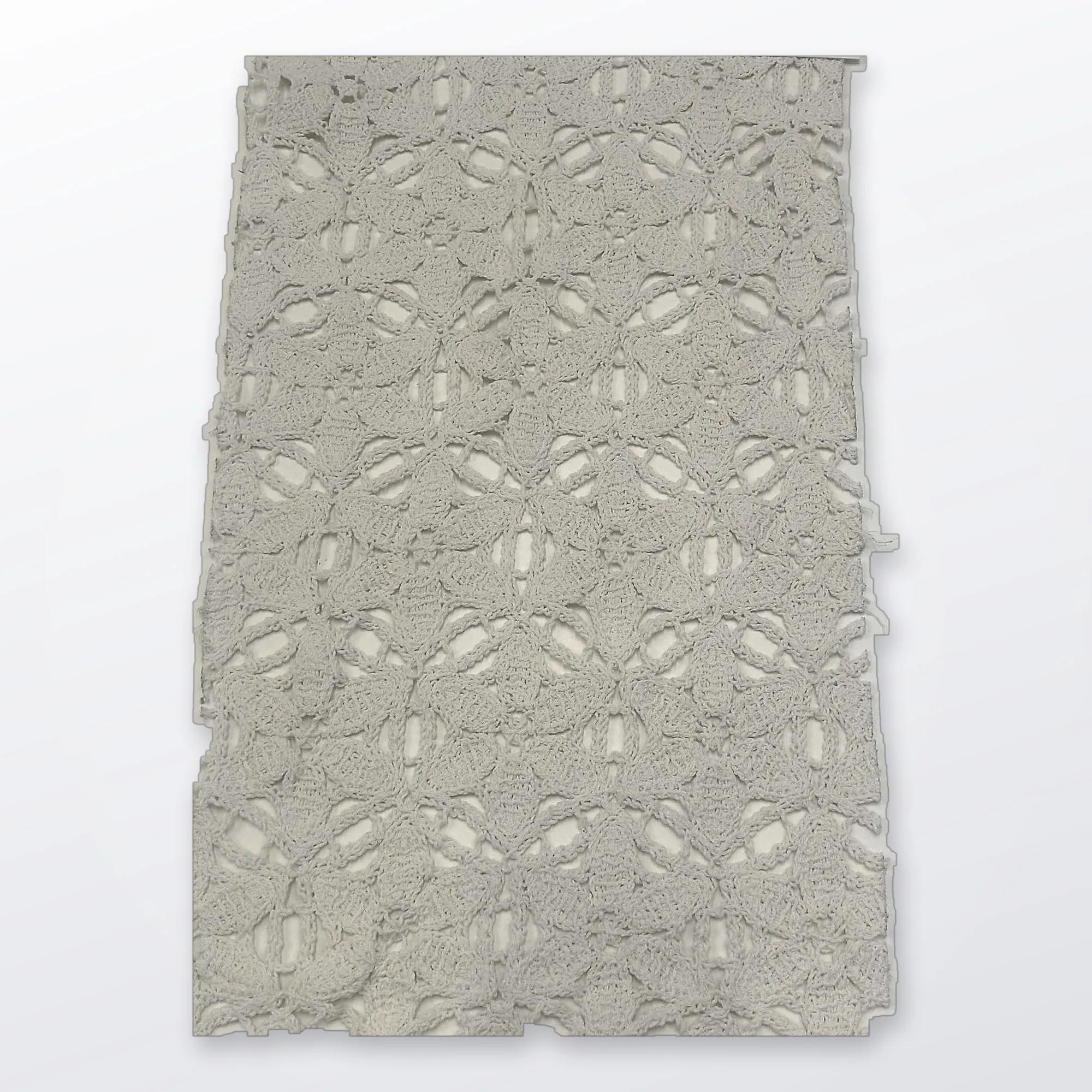 Malla Jacquard Geométrica Gris Claro