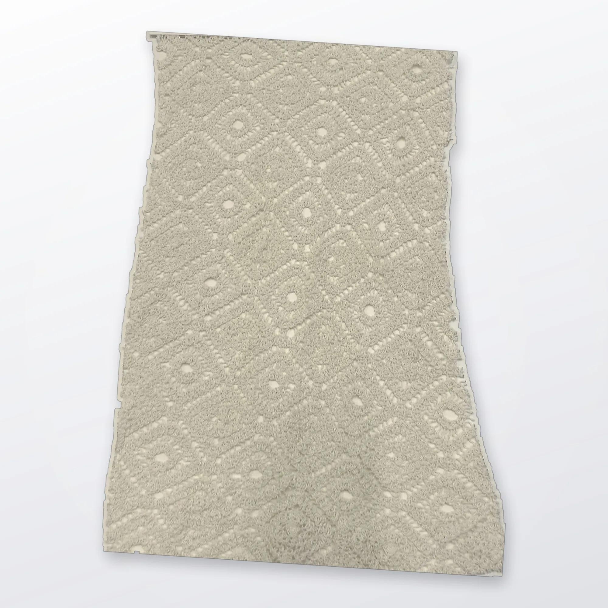 Tela Jacquard de Rombo Beige