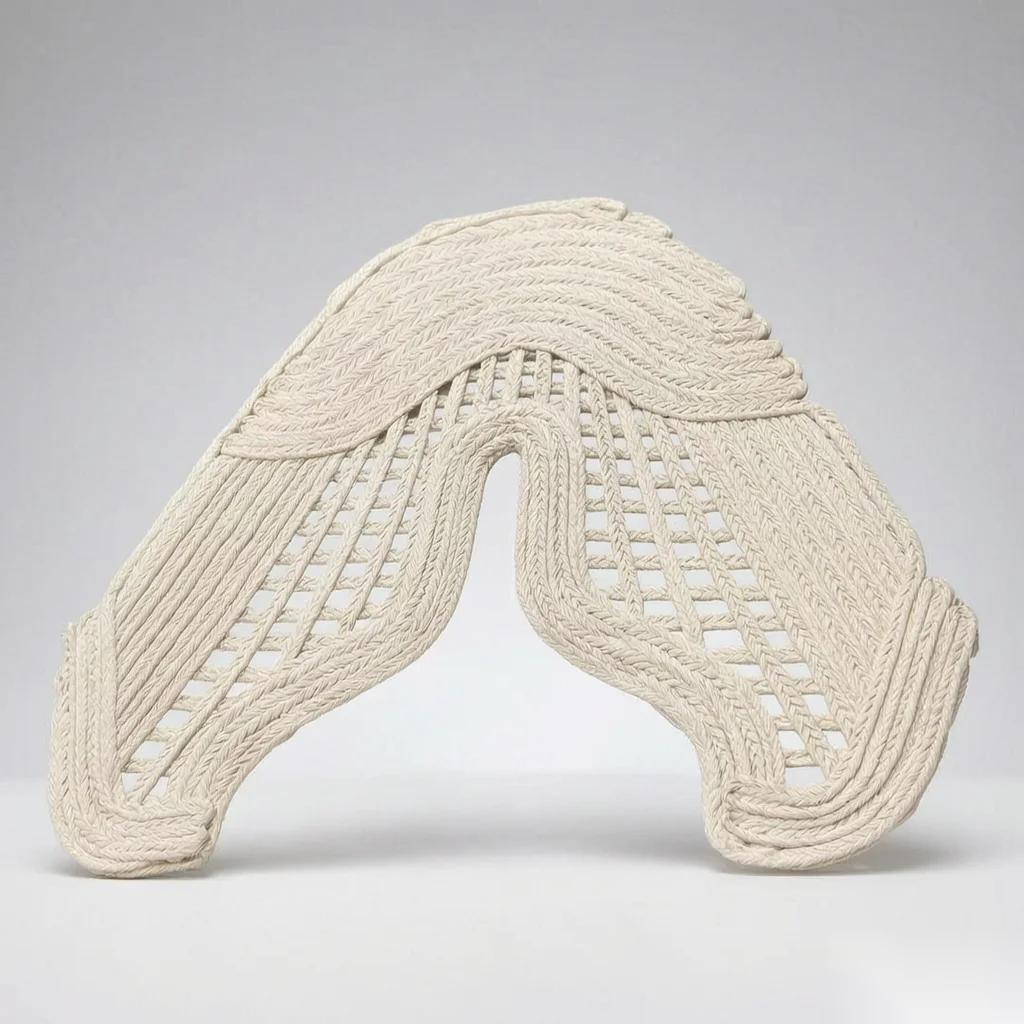 White Woven Upper