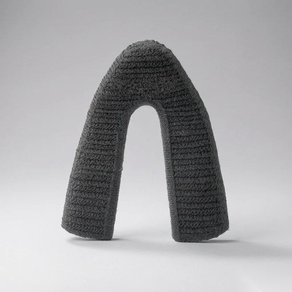 Dark Grey Knit Upper