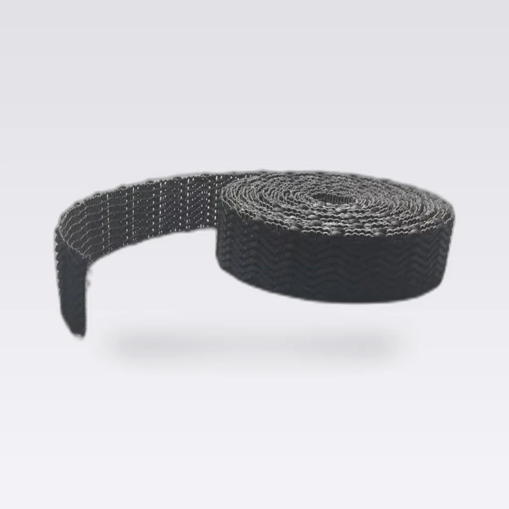 Black Dotted Woven Tape