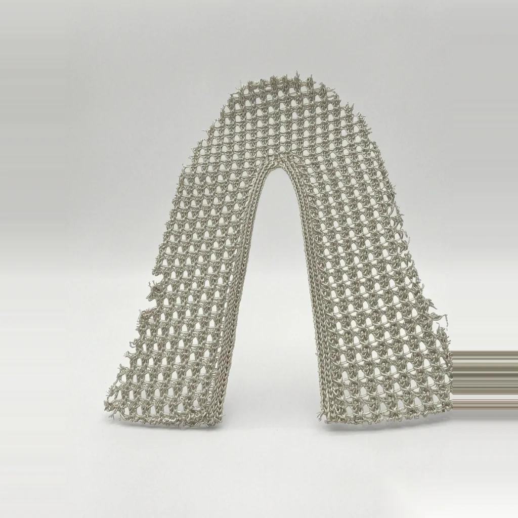 Silver Metal Mesh Upper B