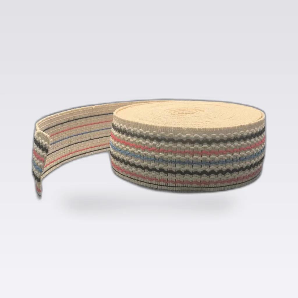 Beige Fine Stripe Woven Tape