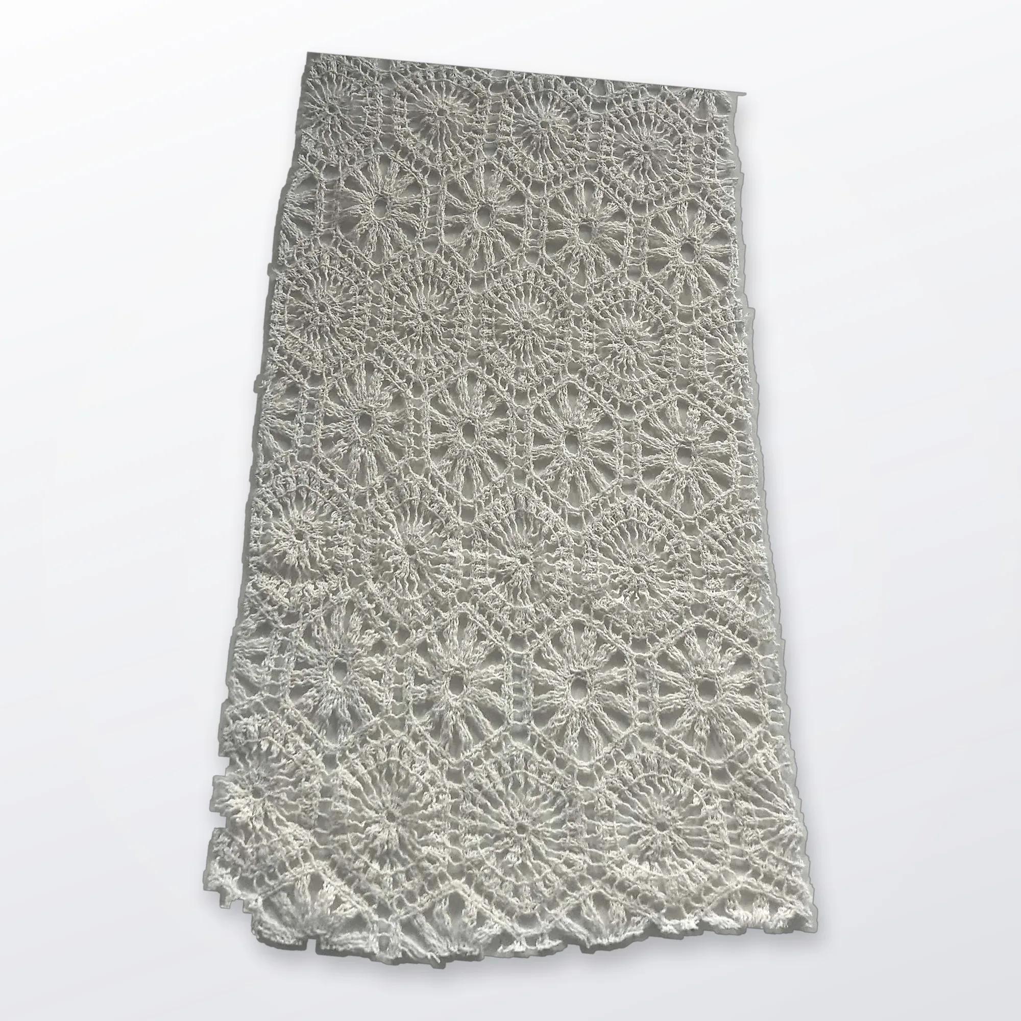 Encaje Geométrico Gris Beige