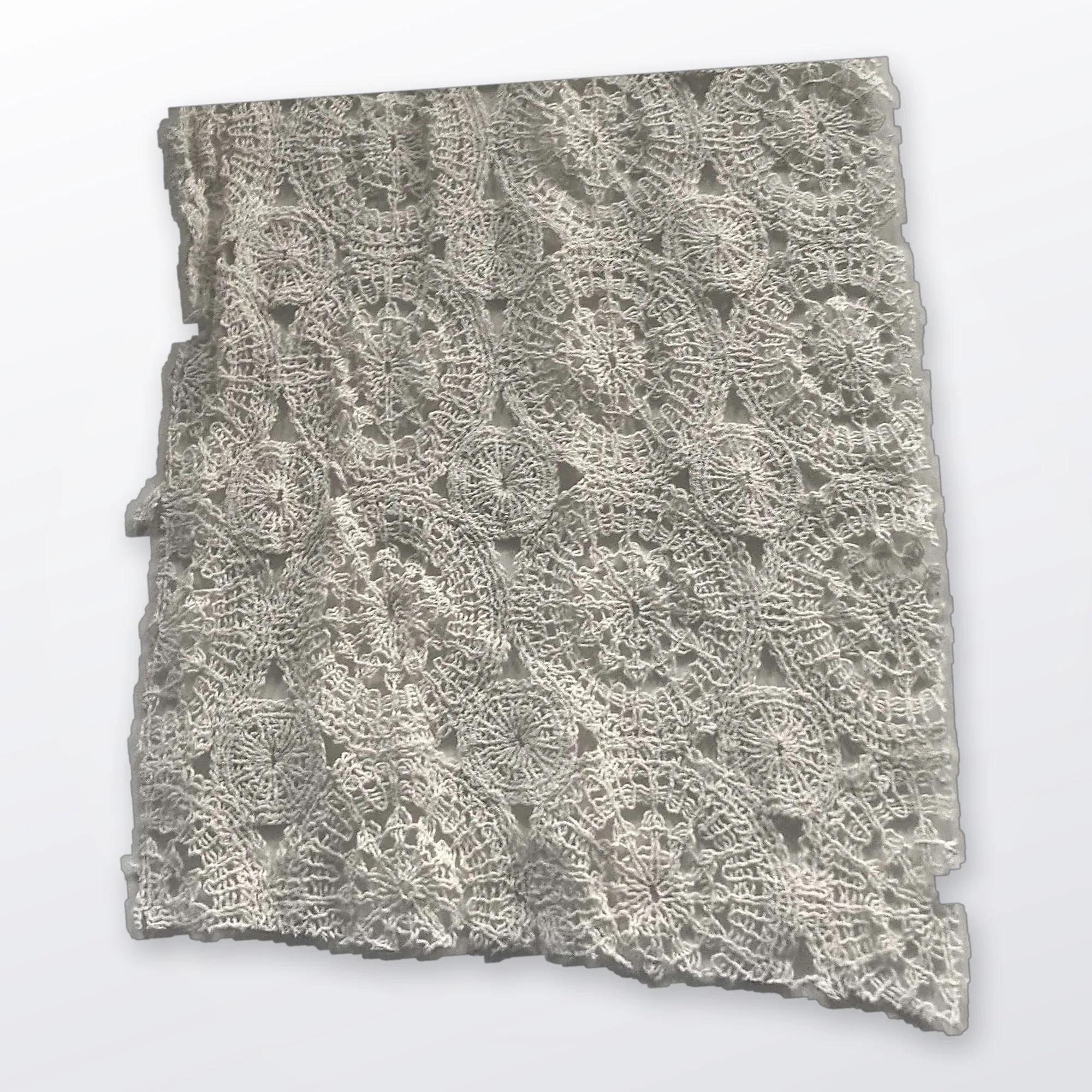 Tela Jacquard en Relieve Gris Beige