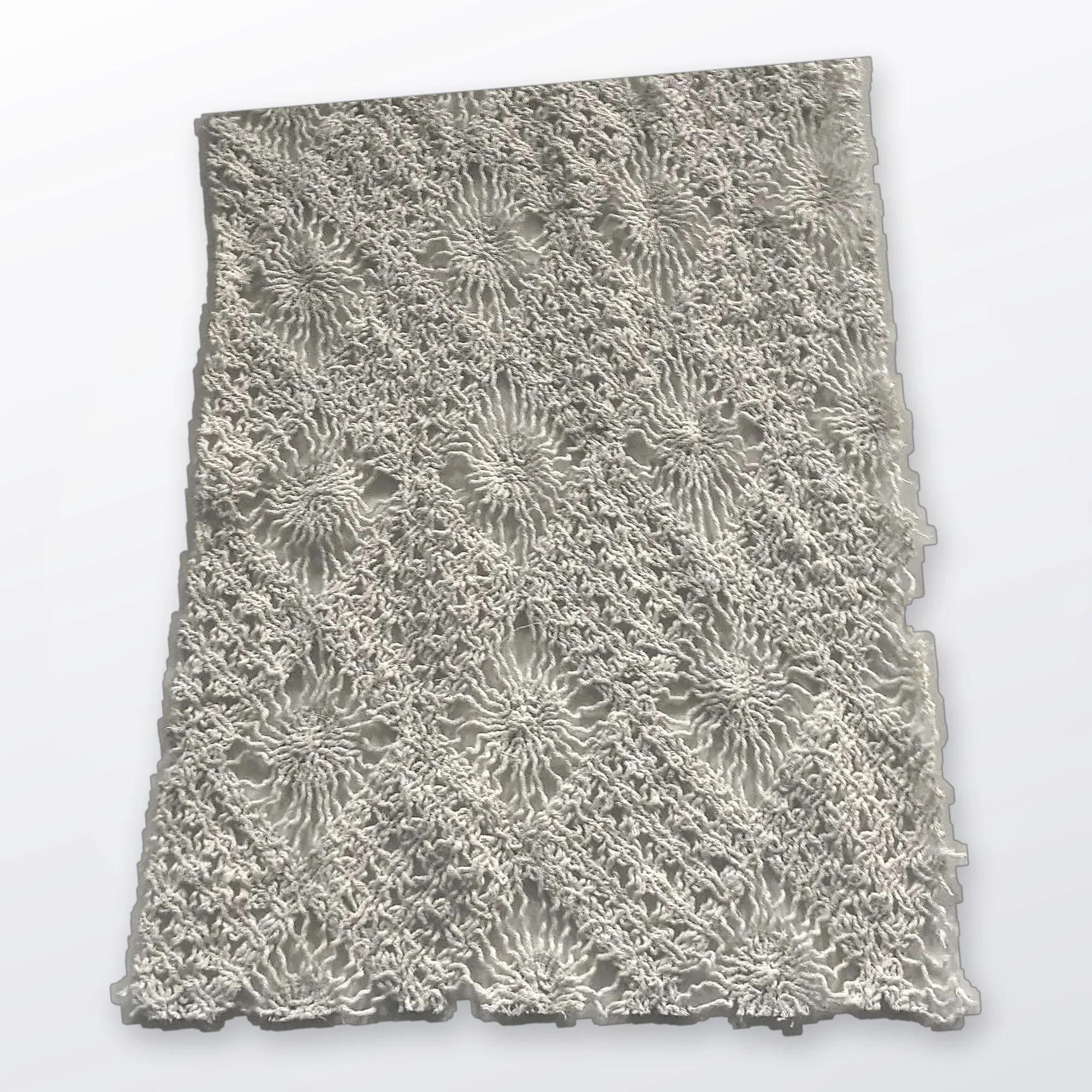 Greige Allover Floral Jacquard Fabric