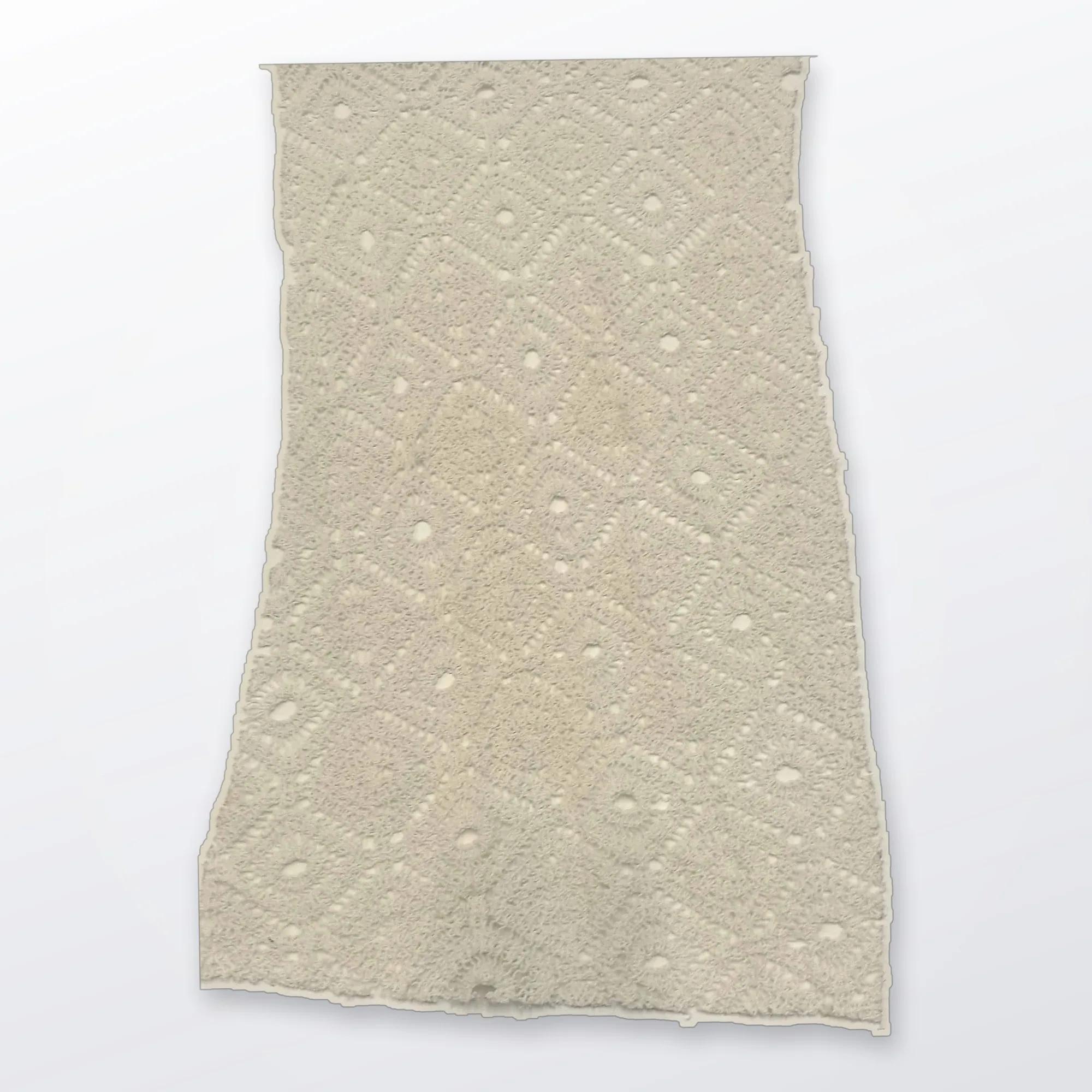 Beige Geometric Jacquard Fabric